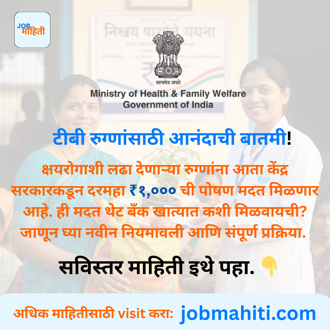 टीबी रुग्णांसाठी आनंदाची बातमी!